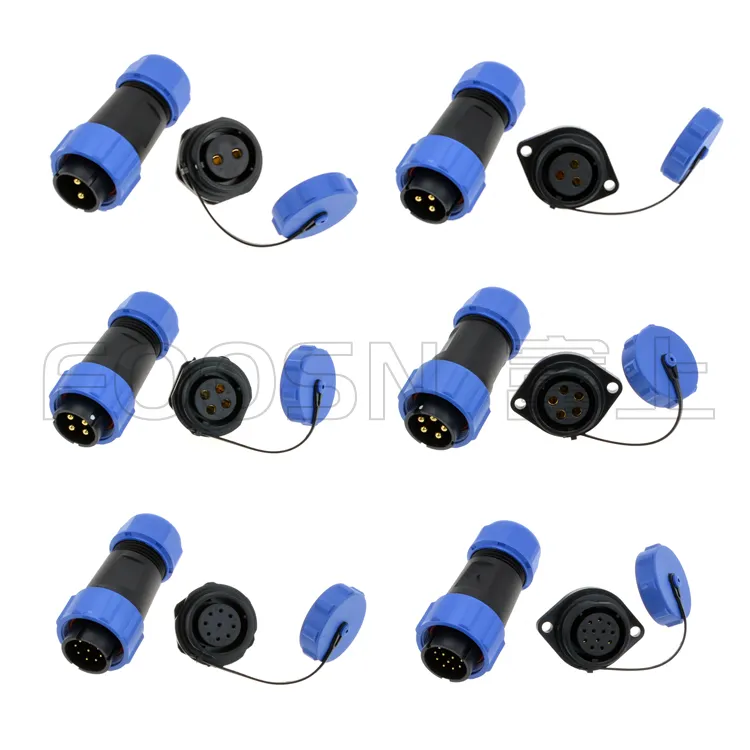 SP21 -2-3-4-5-6-7-9芯插头插座