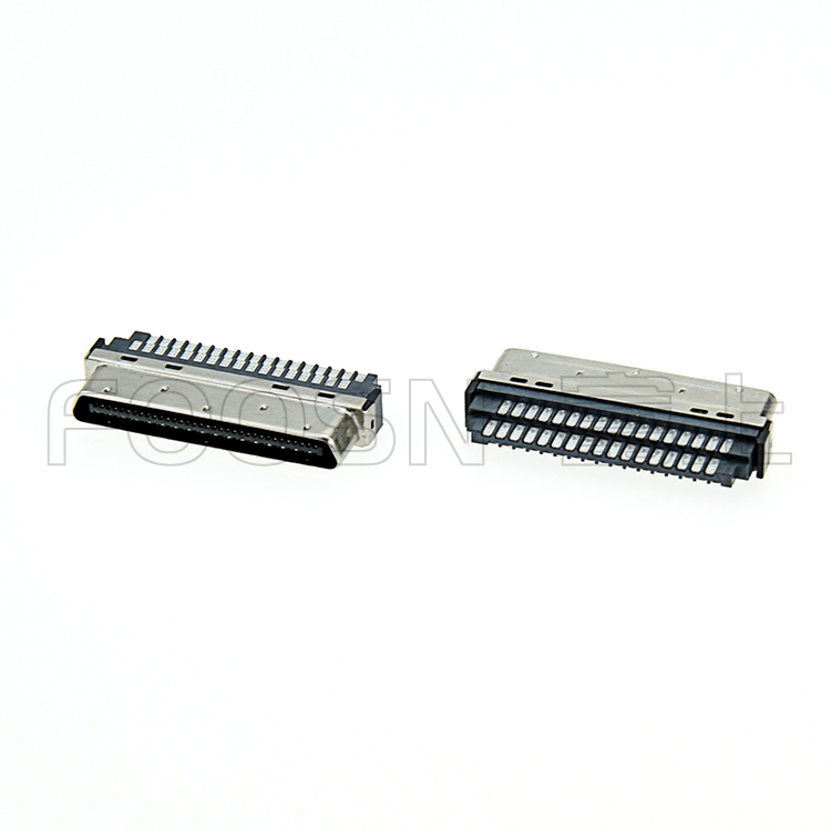 VHDCI 68P焊线公头,SCSI 68P 0.8间距插头
