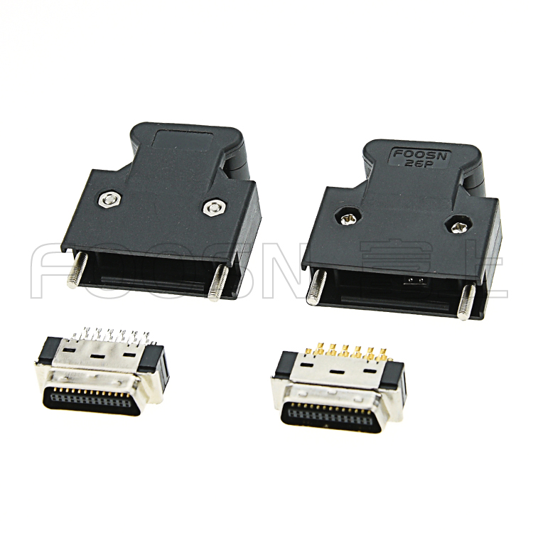 MDR-26P伺服插头, SCSI CN-26P 螺丝式焊线公头