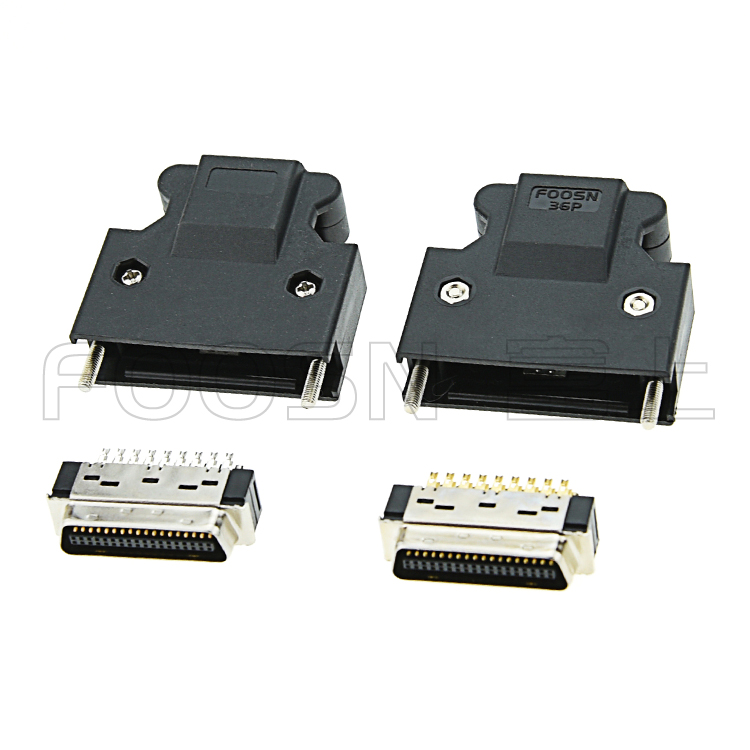 MDR-36P伺服插头, SCSI CN-36P 螺丝式焊线公头