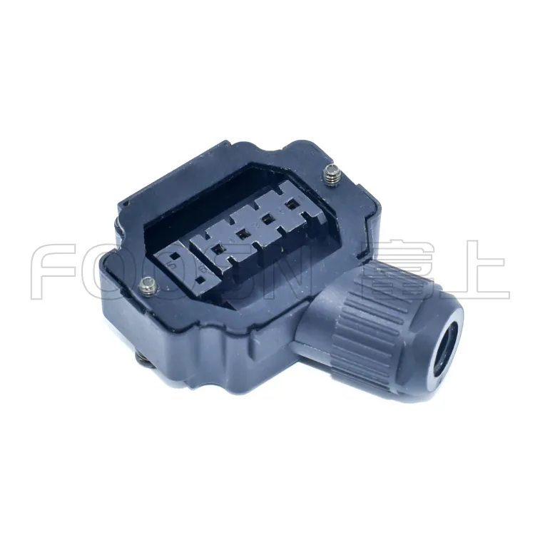 4+2P电机插头_汇川小功率伺服电机6芯电源线接头