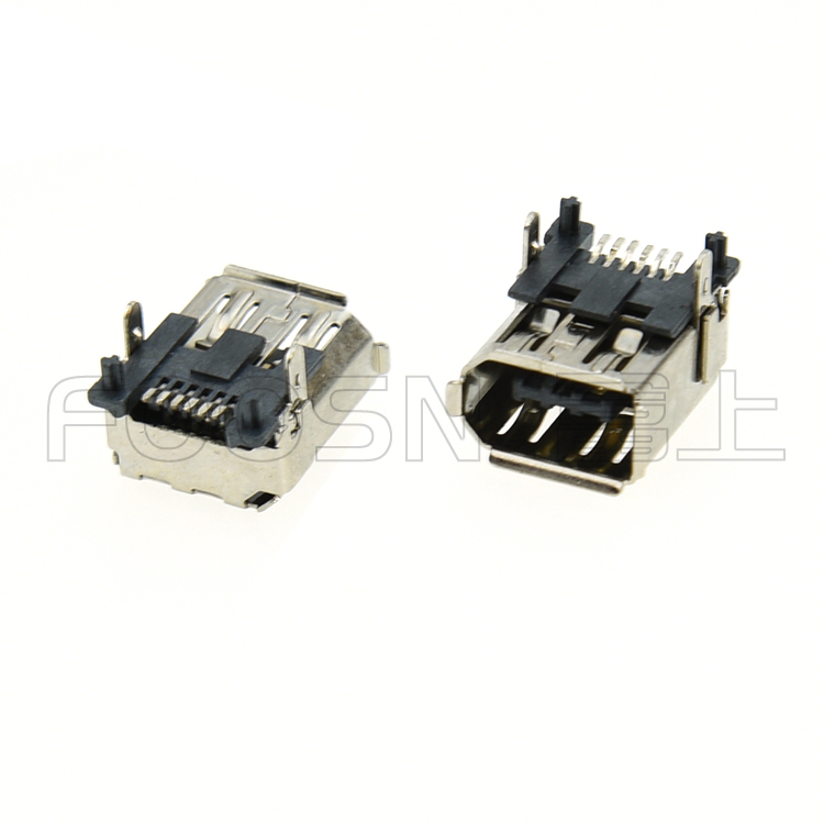 IEEE 1394 6P 90度插板母座