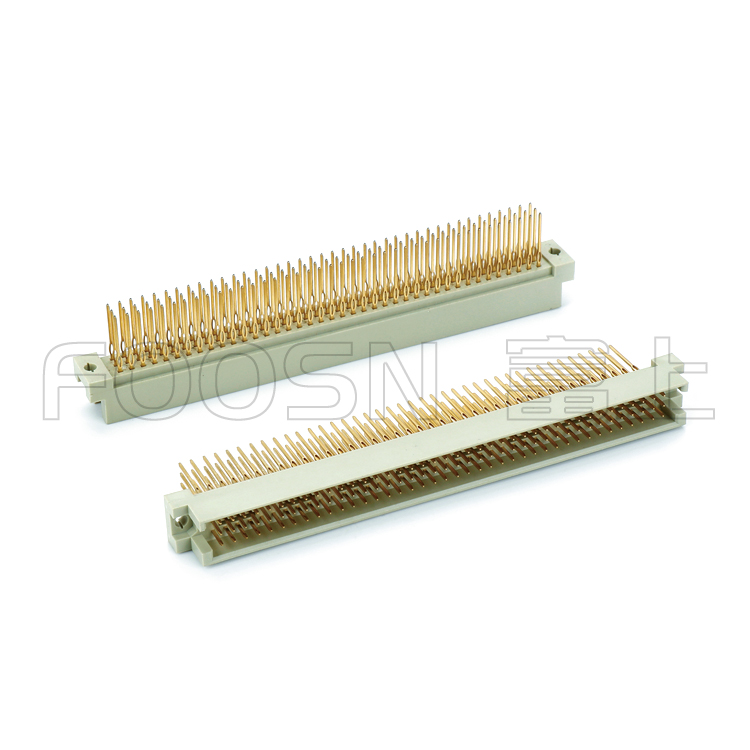 DIN41612欧式插座396 3*32P免焊鱼眼端子180度直公 - 9001-13961C00A - FOOSN富上电子产品图