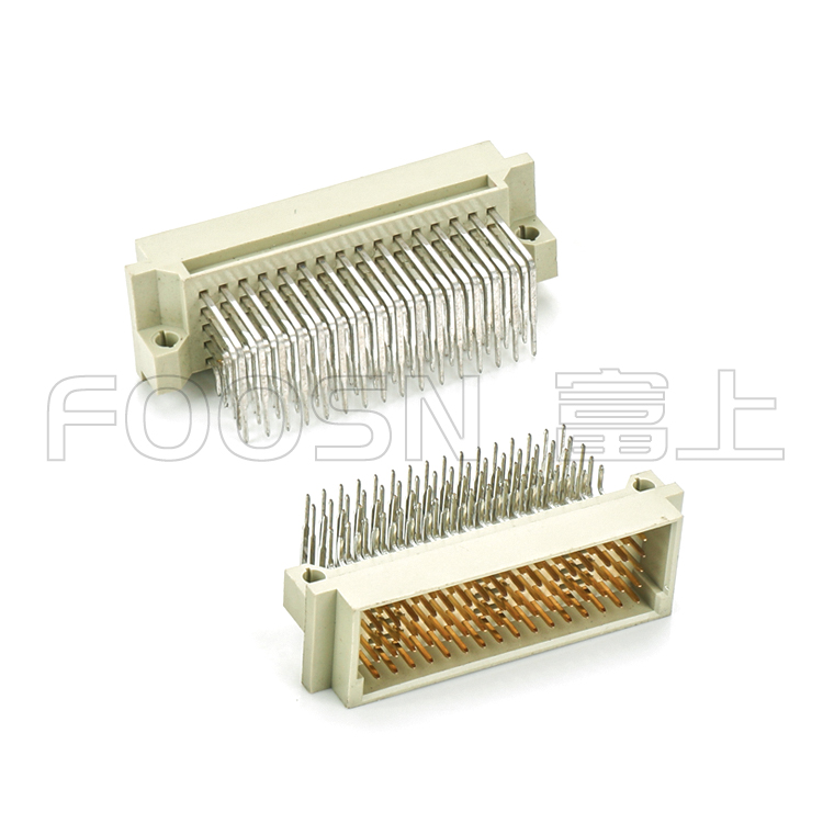 DIN41612欧式插座5排80针 5*16P PH2.54 90度弯公 - FD580-M90212-30 - FOOSN富上电子产品图