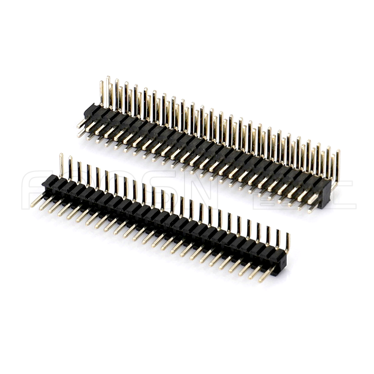 排针PH1.27MM 单/双/三排 DIP 90度插板