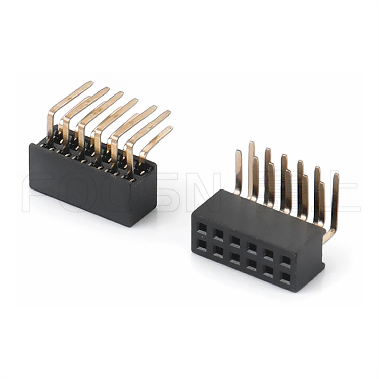 排母PH1.27 单/双/三排 DIP 90度插板母座 产品细节图