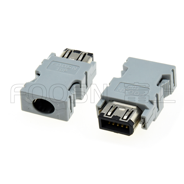 1394 10芯公头 | SM-10P伺服编码动力线插头