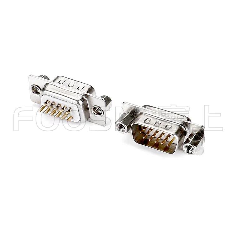 D-SUB连接器HDB三排15P/26P/44P/62P 焊线公头 产品细节图