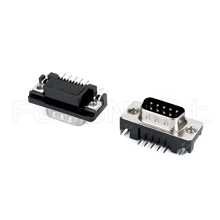D-SUB连接器DR9P二排/15P/25P/37P 90度插板公头