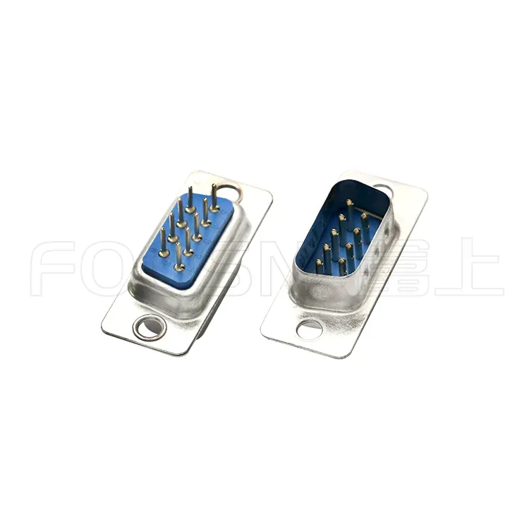 D-SUB连接器DP二排9P/15P/25P/37P 180度插板公头 产品细节图