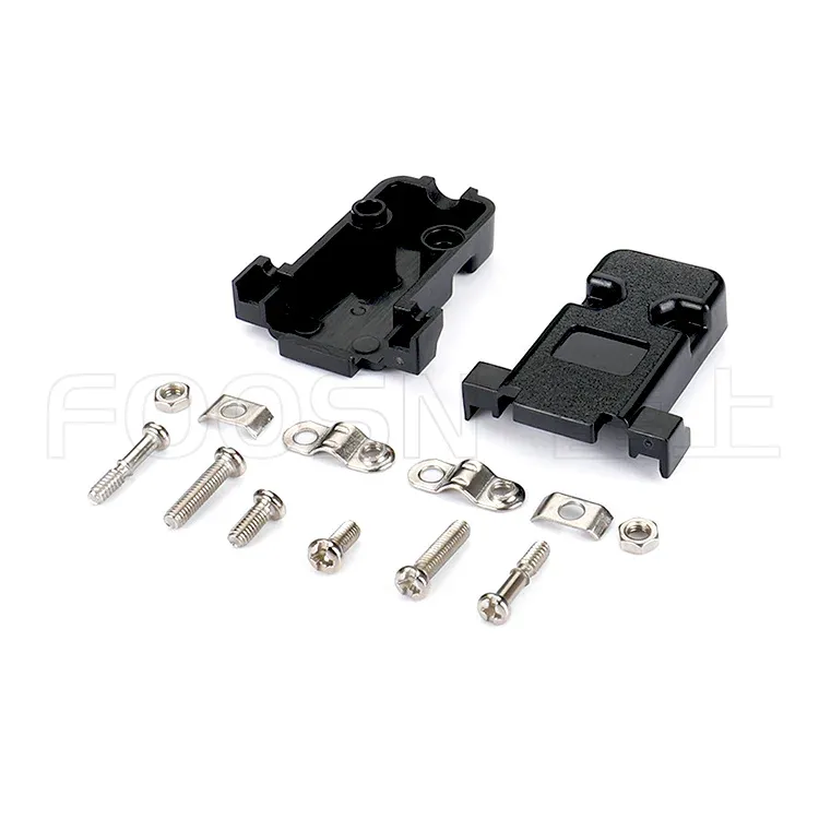 DB9P/HDB15P 螺丝式塑壳 灰色/黑色