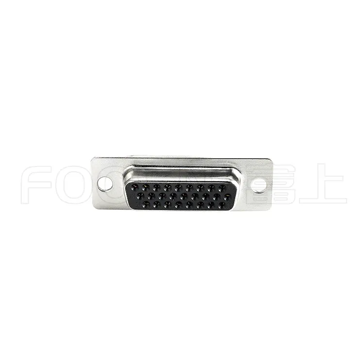 大电流D-SUB 车针HDP 15P/26P/44P/62P 180度插板母头 产品细节图