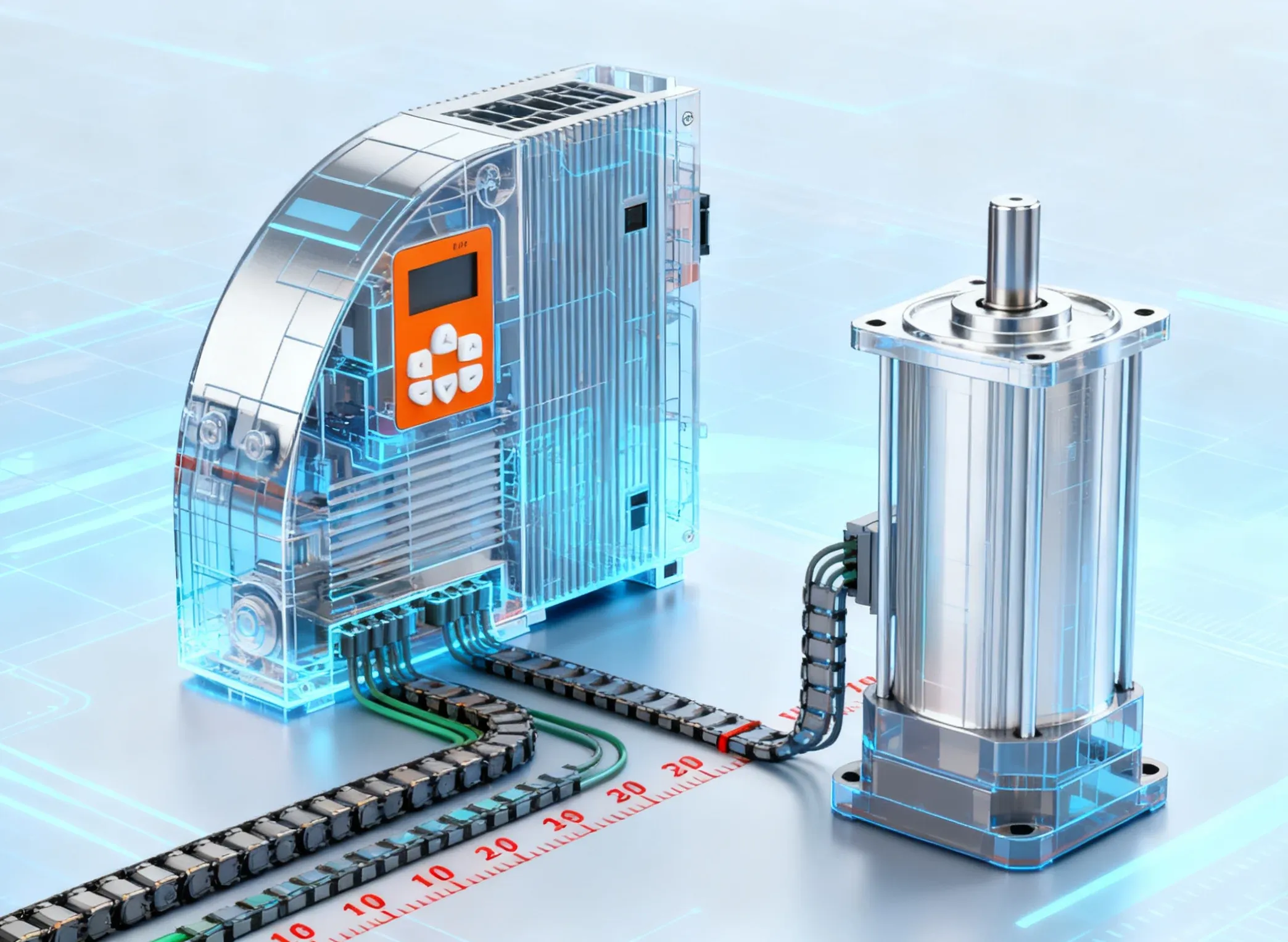 关于变频器与伺服电机之间的线束长度的探讨