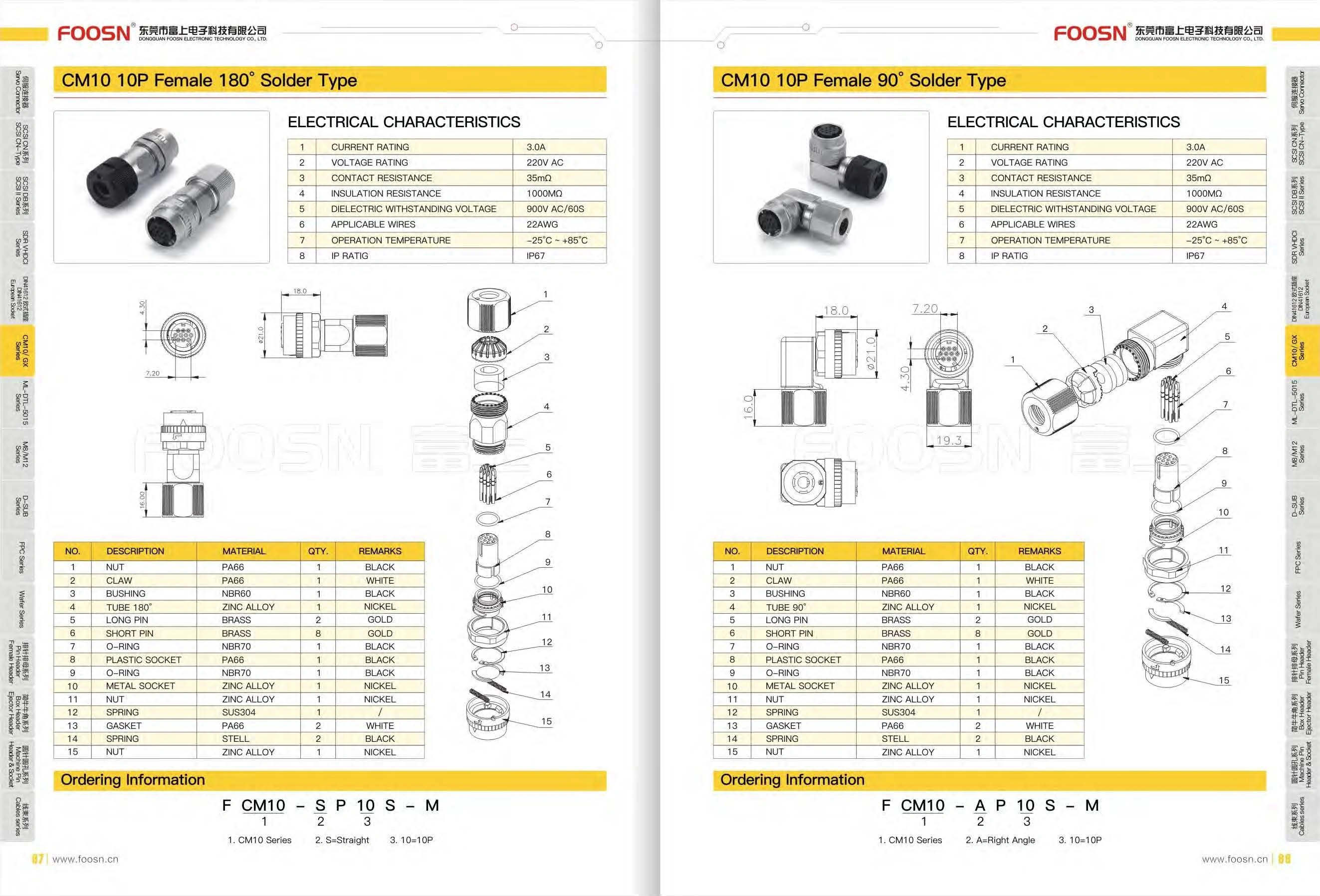 CM10-10P直头_DDK-10芯三菱安川伺服电机编码线接头(图1) CM10-10P直头_DDK-10芯三菱安川伺服电机编码线接头(图1)