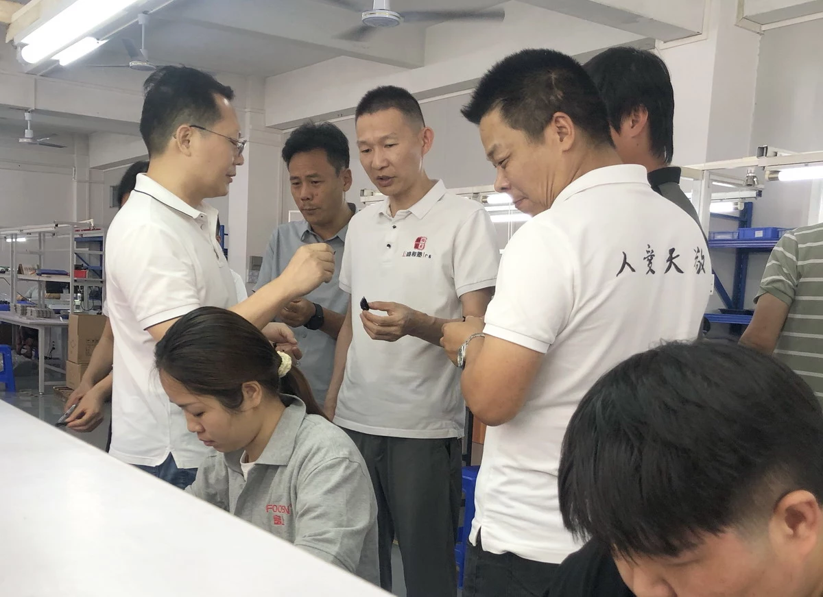 热烈欢迎东莞盛和塾西部塾领导一行莅临富上电子参观指导(图3) 热烈欢迎东莞盛和塾西部塾领导一行莅临富上电子参观指导(图3)